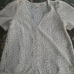 Sezane Emma Blouse Ecru - Size 6